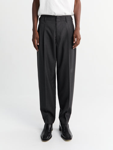 Lemaire - Pleated Pants in Coal