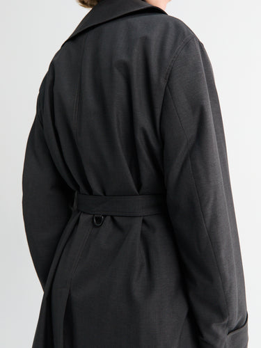 Lemaire - Trench Coat With Detachable Lining in Coal