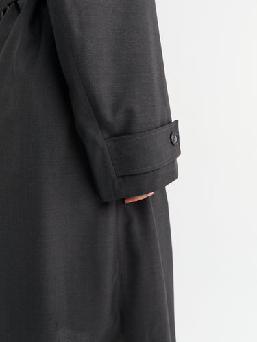 Lemaire - Trench Coat With Detachable Lining in Coal