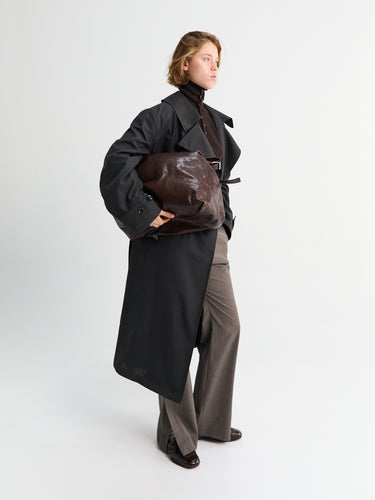 Lemaire - Trench Coat With Detachable Lining in Coal