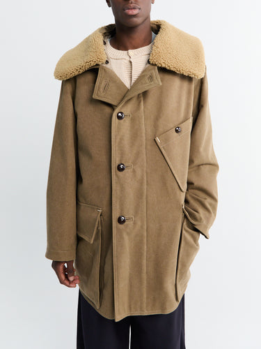 Lemaire - Shearling Winter Parka in Sisal