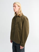 Lemaire - Workwear Overshirt in Moss Green