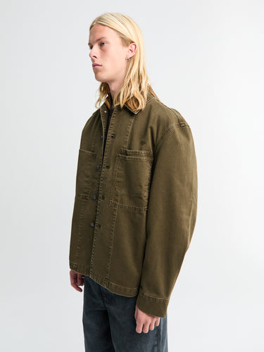 Lemaire - Workwear Overshirt in Moss Green