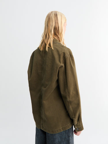 Lemaire - Workwear Overshirt in Moss Green