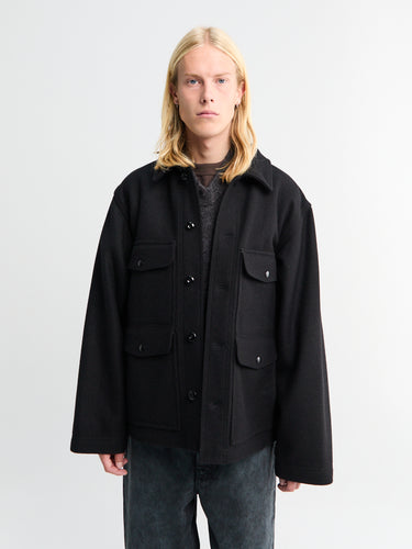 Utility Jacket in Black