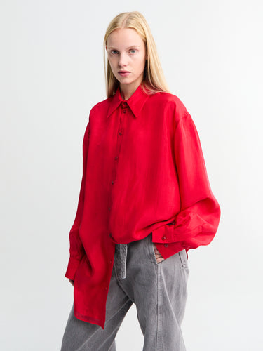 Lemaire - Flowing Shirt in Scarlett