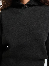 Lemaire - Sweater With Hood in Dark Espresso