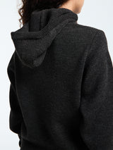 Lemaire - Sweater With Hood in Dark Espresso