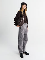 Lemaire - Zipped Sweater in Aubergine