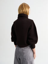 Lemaire - Zipped Sweater in Aubergine