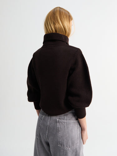 Lemaire - Zipped Sweater in Aubergine