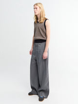 Lemaire - Straight Tailored Pants in Aluminium