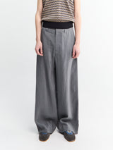 Lemaire - Straight Tailored Pants in Aluminium
