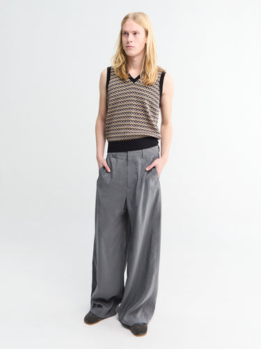 Lemaire - Straight Tailored Pants in Aluminium