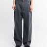 Lemaire - Pleated Tailored Pants in Carbon