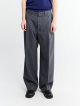 Lemaire - Pleated Tailored Pants in Carbon