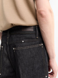 Lemaire - Wide Pant With Studs in Slate