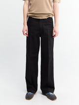 Lemaire - Wide Pants in Black