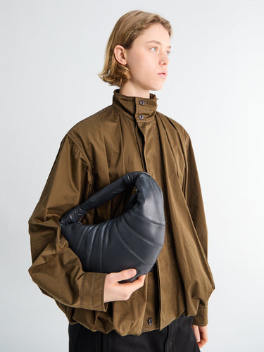 Lemaire - Mini Fortune Croissant Bag in Granite Blue