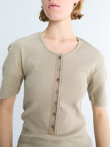 Lemaire - Fitted Henley T-shirt in Sage