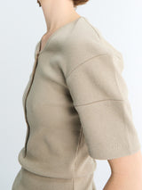 Lemaire - Fitted Henley T-shirt in Sage