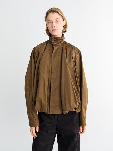 Lemaire - Soft Pleated Blouson Jacket in Bronze