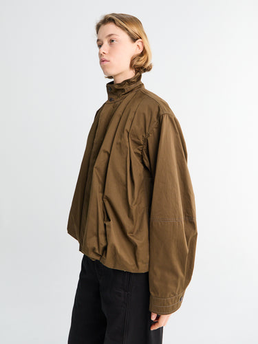 Lemaire - Soft Pleated Blouson Jacket in Bronze