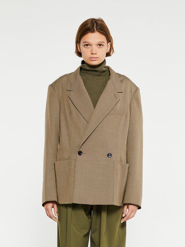 Lemaire - Soft Tailored Jacket in Beige Grey
