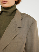 Lemaire - Soft Tailored Jacket in Beige Grey