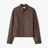Lemaire - Stand Collar Jacket in Chocolate