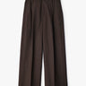 Lemaire - Single Pleat Tailored Pants in Moss