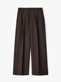 Lemaire - Single Pleat Tailored Pants in Moss
