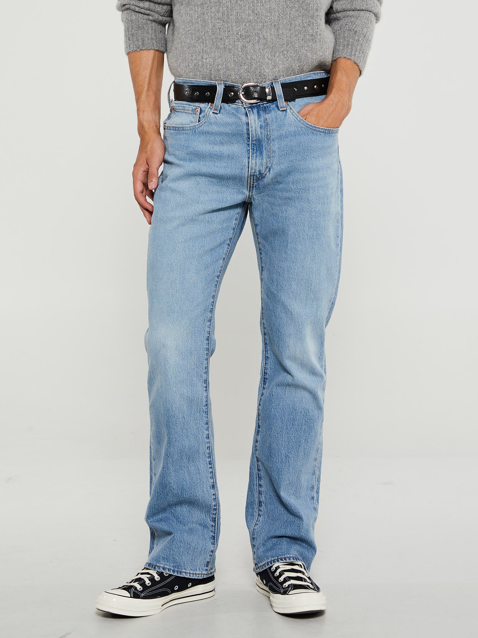 Levi's - 527 Slim Boot Cut Jeans in Its All Fun Med Indigo - Worn In