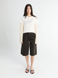 Levi's - Super Baggy Jort Over A Cup Psk in Brown