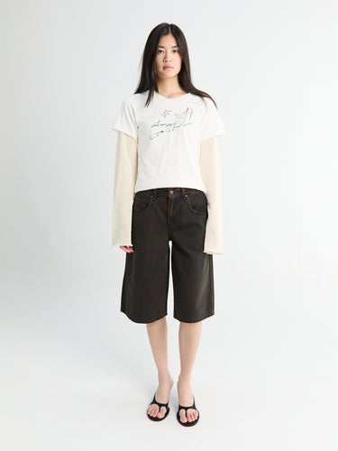 Levi's - Super Baggy Jort Over A Cup Psk in Brown