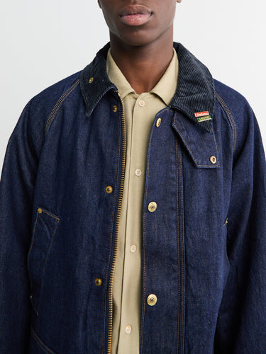 Levi's - Levi's x Barbour Bedale Jacket in Dark Indigo