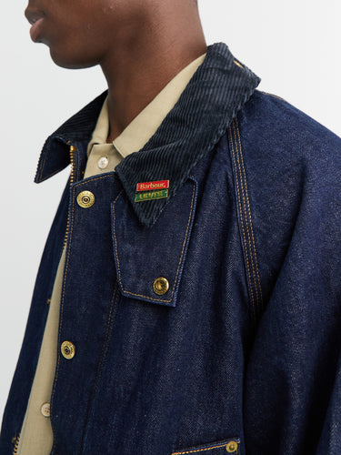 Levi's - Levi's x Barbour Bedale Jacket in Dark Indigo