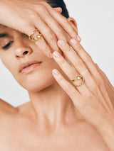 Trine Tuxen - Loop Ring with Gold Plating