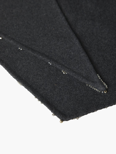 Salon C. Lundman - Cashmere Beaded Bandana in Grey