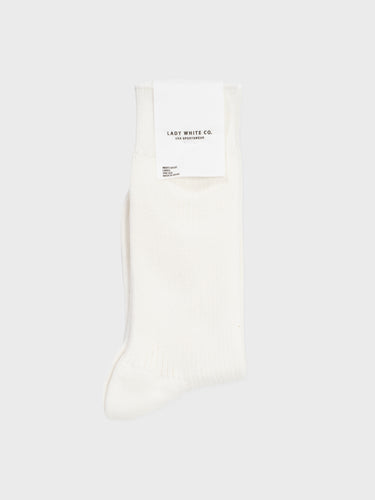 Lady White Co. - LW-C Socks in White
