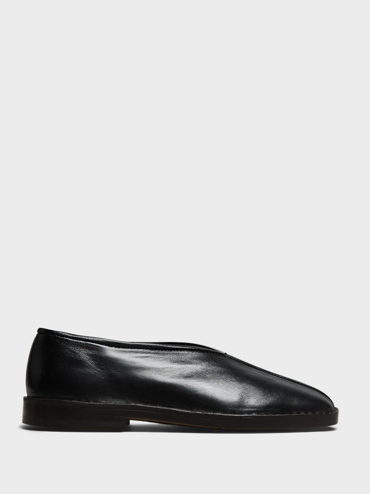 Lemaire - Flat Piped Slippers in Black