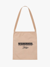 Neighborhood - Logo Shoulder Bag in Beige