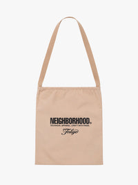 Neighborhood - Logo Shoulder Bag in Beige