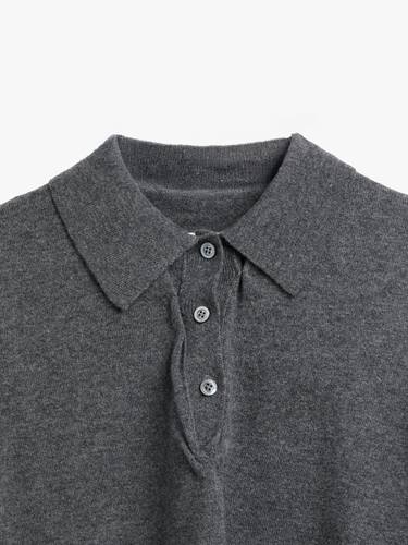 Maison Margiela - Polo Shirt in Medium Grey