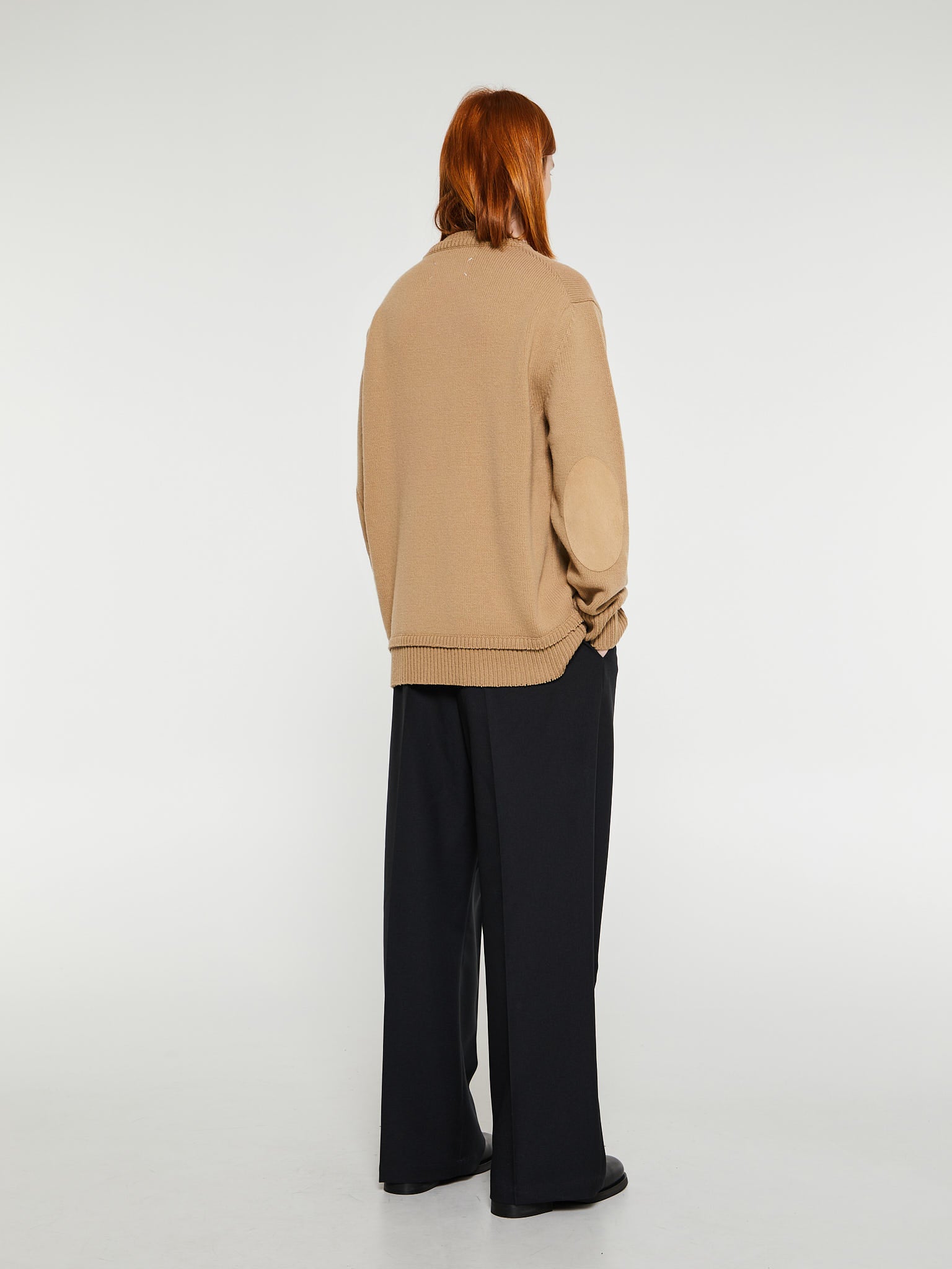 Maison Margiela - Elbow Patch Sweater in Beige – stoy