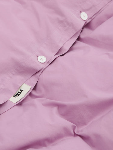 Tekla - Percale Duvet Cover in Mallow Pink