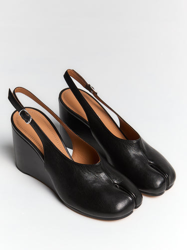 Maison Margiela - Tabi Wedge Slingback in Black