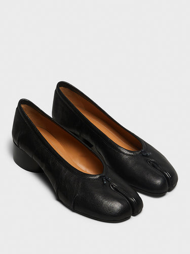 Maison Margiela - Tabi Heeled Ballerina in Black