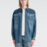 Maison Margiela - Long-Sleeved Shirt in Old Blue + Spots