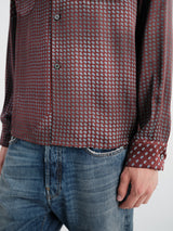 Maison Margiela - Long-Sleeved Shirt in Bordeaux